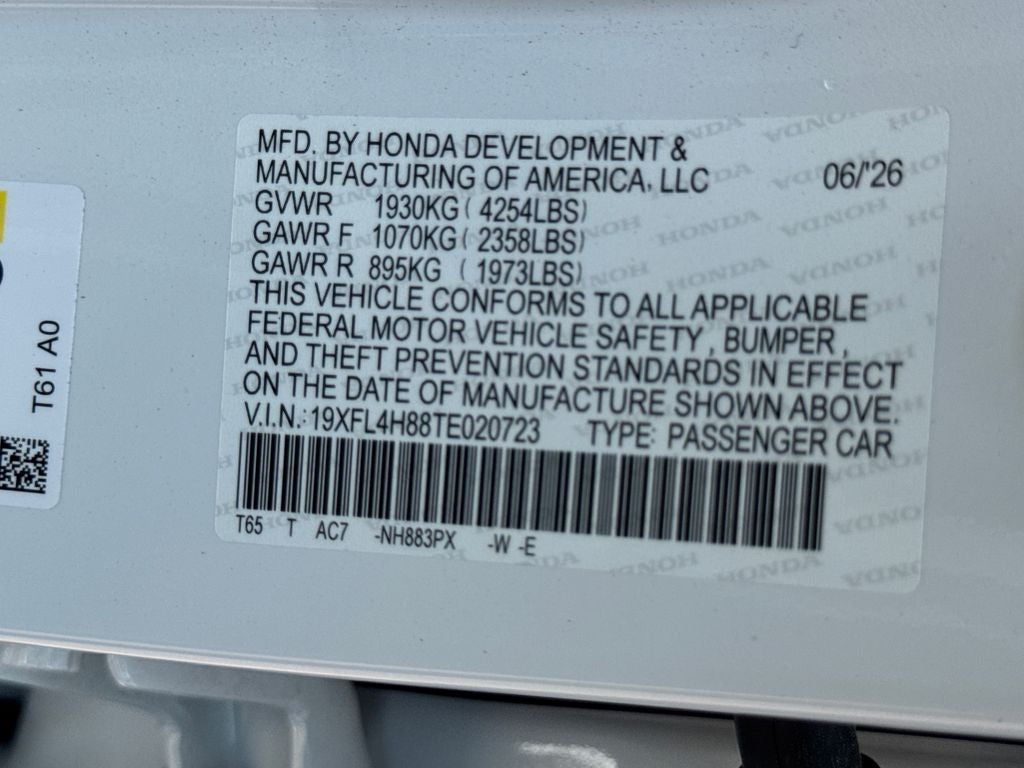 2026 Honda Civic Hybrid Sport