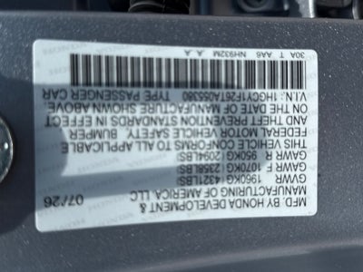 2026 Honda Accord LX