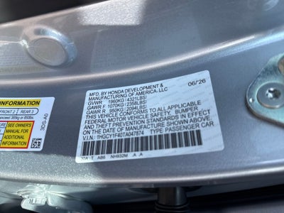 2026 Honda Accord SE