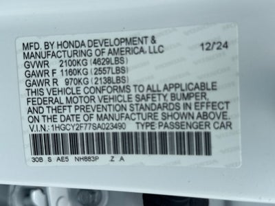 2025 Honda Accord Hybrid Sport-L