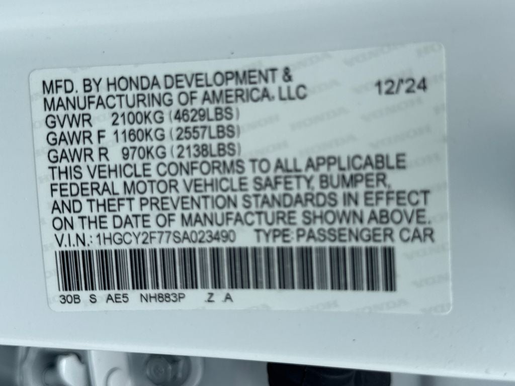 2025 Honda Accord Hybrid Sport-L