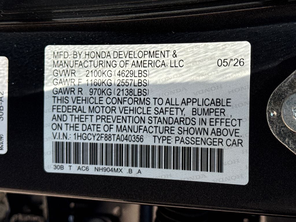 2026 Honda Accord Hybrid Touring